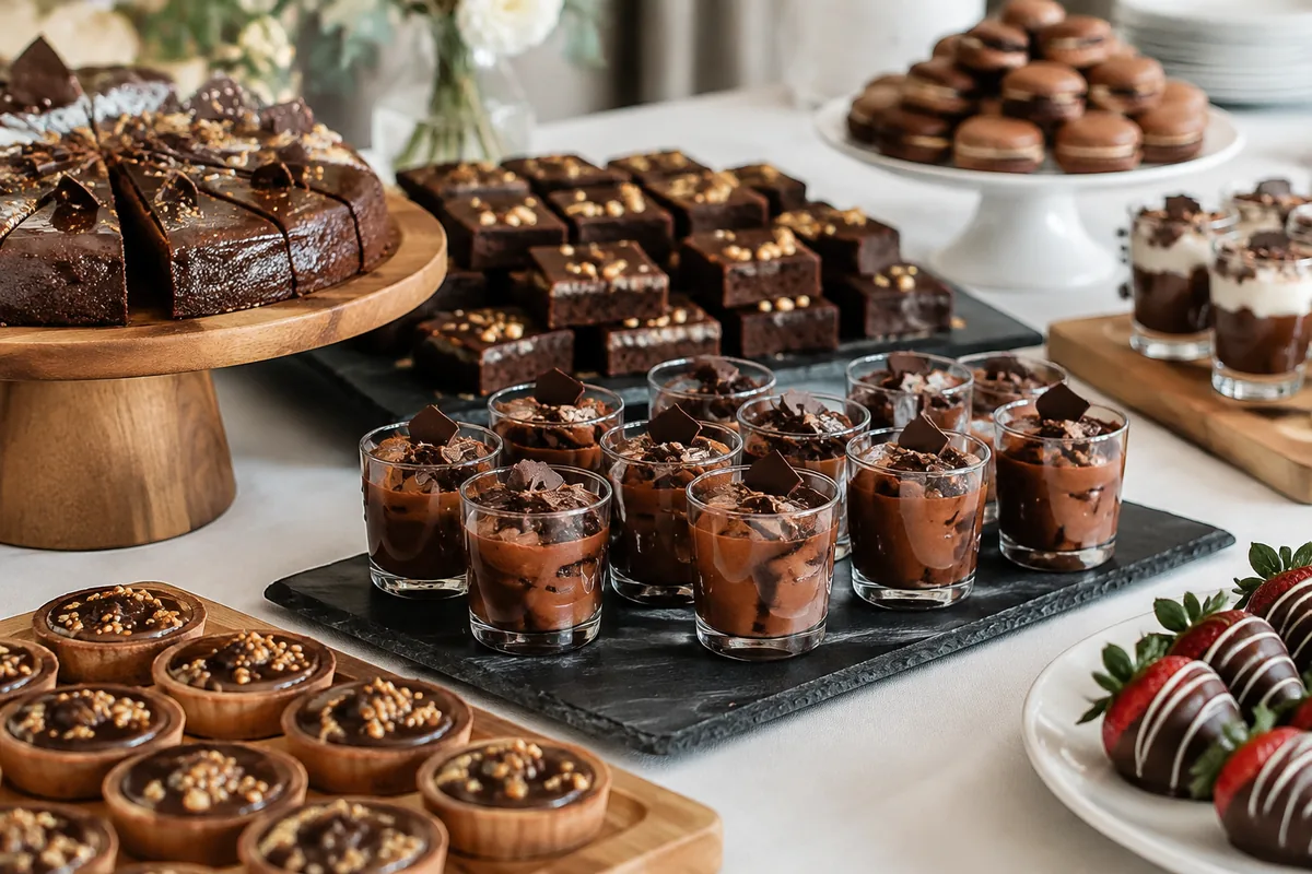 Quel dessert au chocolat préparer pour un buffet de traiteur ?