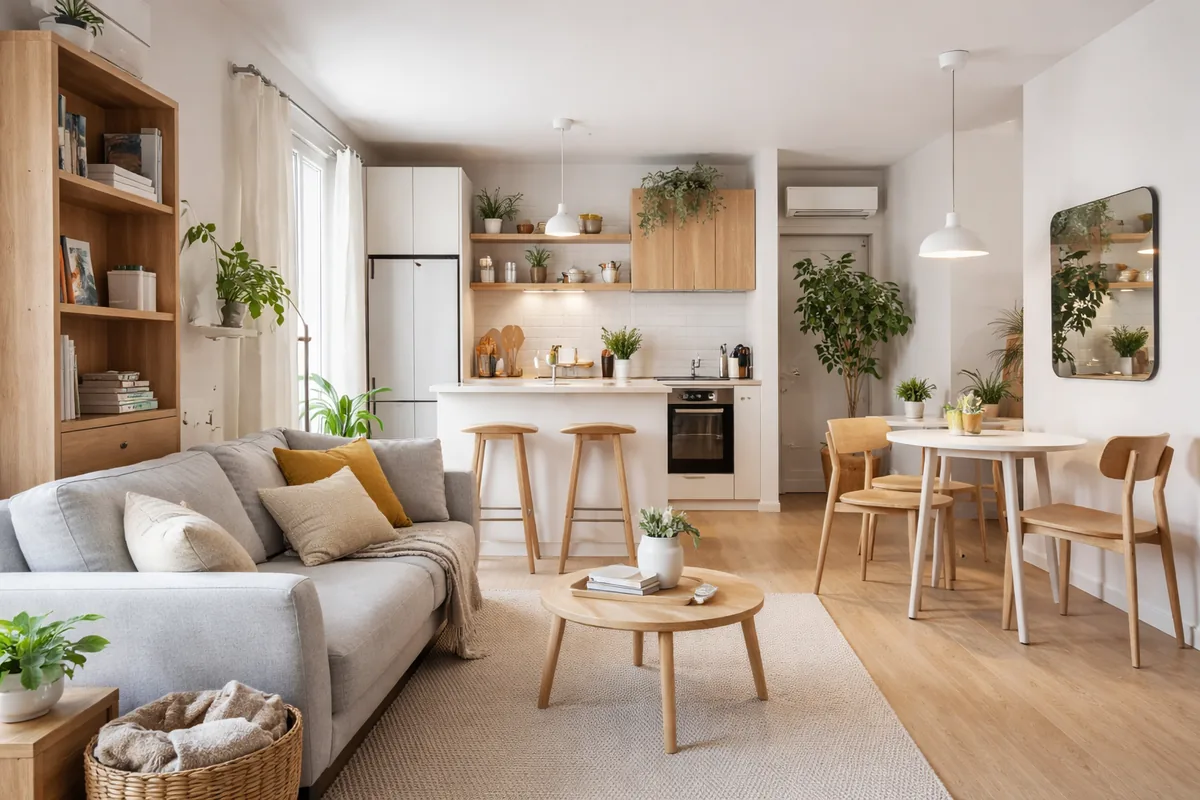 Comment organiser un espace de vie généraliste de moins de 40 m² pour le rendre fonctionnel